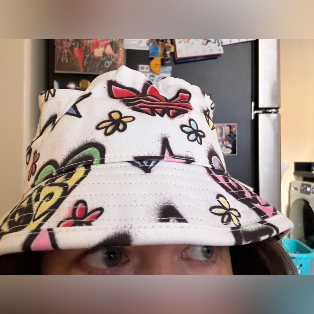 Adidas x Jeremy Scott Graphic Bucket Hat with Multicolor